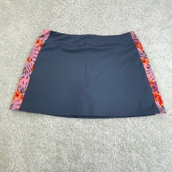 Tommy Bahama Golf Tennis Pickleball Skort Blue Pink Floral Panel - Picture 3 of 9